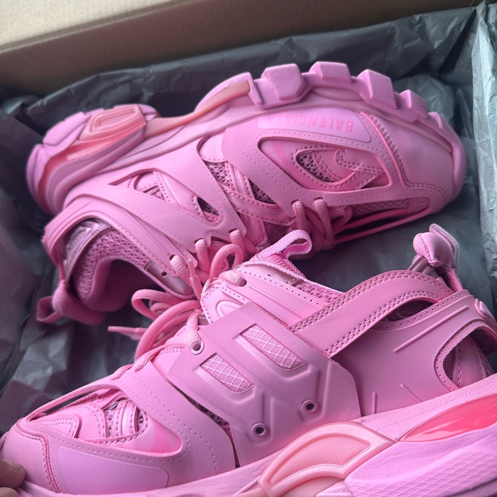 Balenciaga Vibrant Pink Athletic Shoes